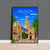 Valencia Travel Print, Travel Poster of Valencia, Spain, Valencia Cityscape, Valencia Gift