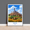 Siena Travel Print, Travel Poster of Siena, Italy, Siena Art, Siena Gift, Wall Art Print