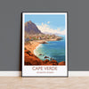 Cape Verde Travel Poster, Travel Print of Cape Verde, Africa, Cape Verde Art, Cape Verde Gift, Wall Art Print NQ Media Designs