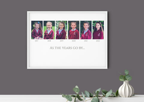 School Leavers Collage Print, Early Years Personalised photo collage, Family print, Photo collage gift, Family gift, Mothers Day Gift