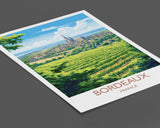 Bordeaux Poster, Travel Print of Bordeaux, Wine Region, France, Europe, Travel Gift NQ Media Designs