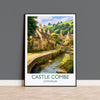 Castle Combe Travel Print, Travel Poster of Castle Combe, England, Cotswolds Art, Cotswolds Gift, Wall Art Print