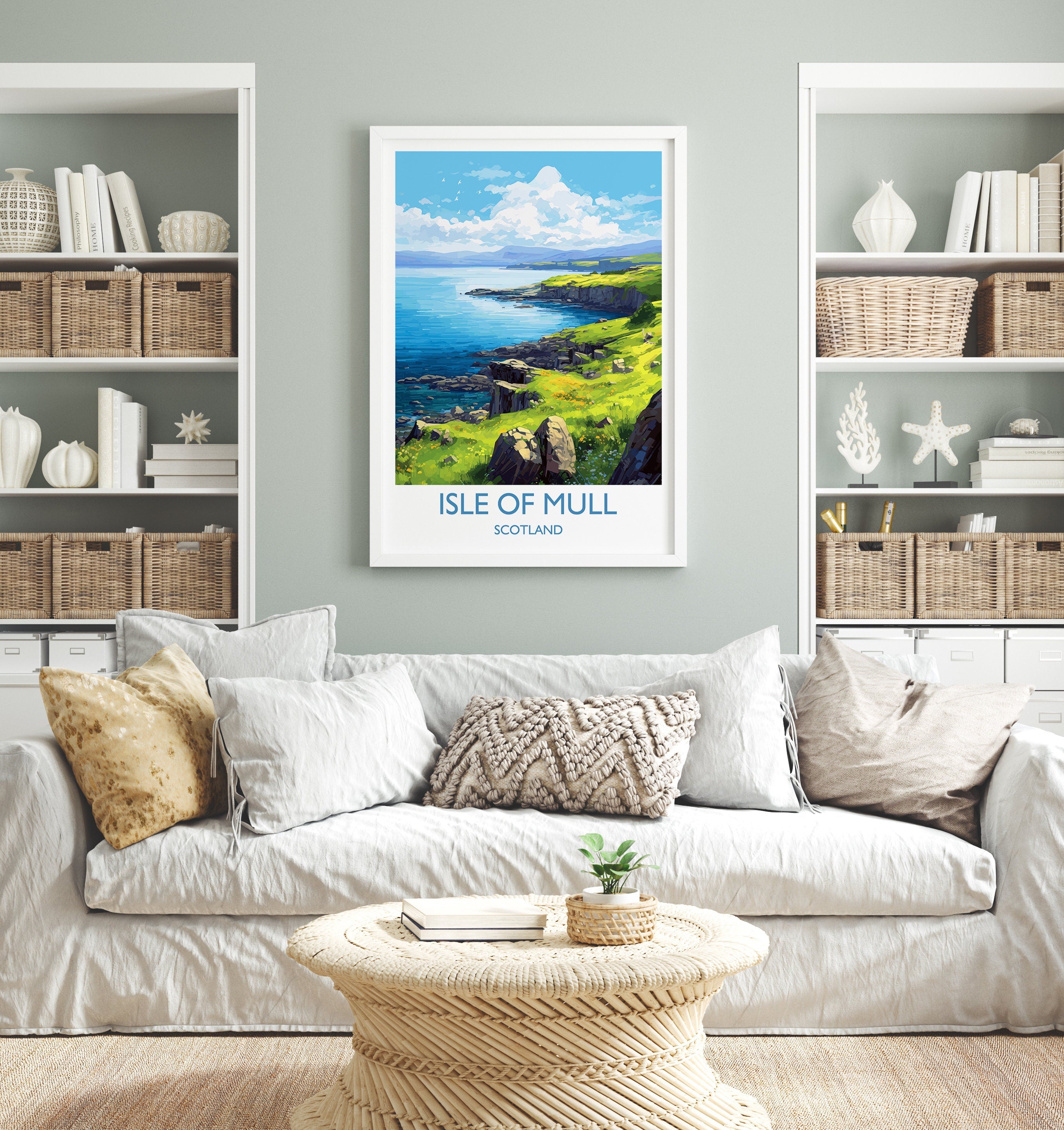 Isle of Mull Poster, Travel Print of Isle of Mull, Scotland, UK, Travel Gift NQ Media Designs
