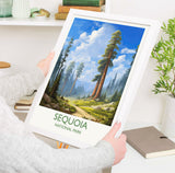 Sequoia Poster, Travel Print of Sequoia National Park, California, USA, Sequoia Travel Gift NQ Media Designs