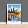 Angkor Wat Travel Print, Travel Poster of Angkor Wat, Cambodia, Angkor Wat Gift, Cambodia Gift, Wall Art Print