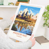 Angkor Wat Travel Print, Travel Poster of Angkor Wat, Cambodia, Angkor Wat Gift, Cambodia Gift, Wall Art Print