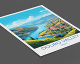 Douro Valley Travel Print, Travel Poster of Douro Valley, Spain, Wine Region Art, Douro Valley Gift, Wall Art Print NQ Media Designs
