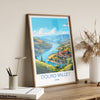 Douro Valley Travel Print, Travel Poster of Douro Valley, Spain, Wine Region Art, Douro Valley Gift, Wall Art Print
