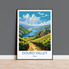 Douro Valley Travel Poster, Travel Print of Douro Valley, Spain, Wine Region Art, Douro Valley Gift, Wall Art Print