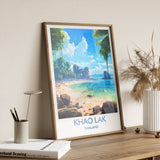 Khao Lak Travel Print, Travel Poster of Khao Lak, Thailand, Khao Lak Gift, Wall Art Print NQ Media Designs