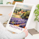 Provence Poster, Travel Print of Provence, France, Provence Gift, Travel Watercolour Gift NQ Media Designs