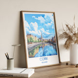 Cork Poster, Travel Print of Cork, Ireland, Cork Gift, Travel Gift NQ Media Designs