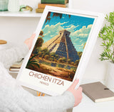 Chichen Itza Poster, Travel Print of Chichen Itza, Mexico, Chichen Itza gift, Travel Gift NQ Media Designs
