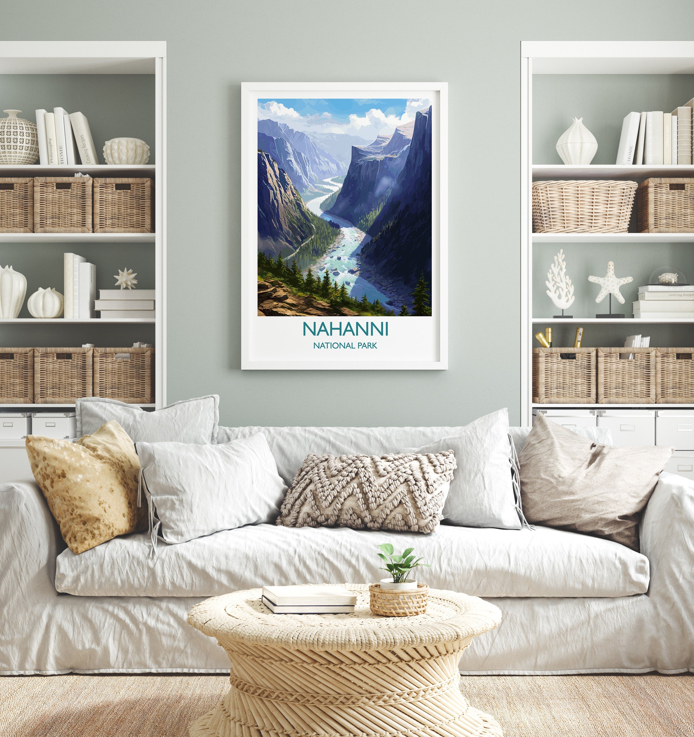 Nahanni National Park Poster, Travel Print of Nahanni National Park, National Park, Canada, Travel Gift NQ Media Designs