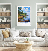 Linnansaari Travel Poster, Travel Print of Linnansaari ,Finland, Finland Art, LinnansaariGift, Wall Art Print NQ Media Designs
