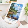 Linnansaari Travel Poster, Travel Print of Linnansaari ,Finland, Finland Art, LinnansaariGift, Wall Art Print