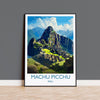Machu Picchu Travel Print, Travel Poster of Machu Picchu, South America, Machu Picchu Art, Machu Picchu Gift, Wall Art Print NQ Media Designs