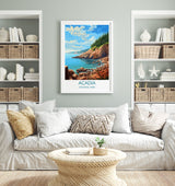 Acadia Poster, Travel Print of Acadia National Park, Maine, USA, Acadia Travel Gift NQ Media Designs