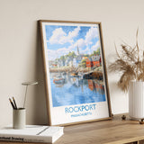 Rockport Poster, Travel Print of Rockport, Massachusetts, USA, Travel Gift NQ Media Designs