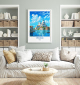 Venice Travel Poster, Travel Print of Venice, Italy, Venice Art, Venice Gift, Wall Art Print NQ Media Designs