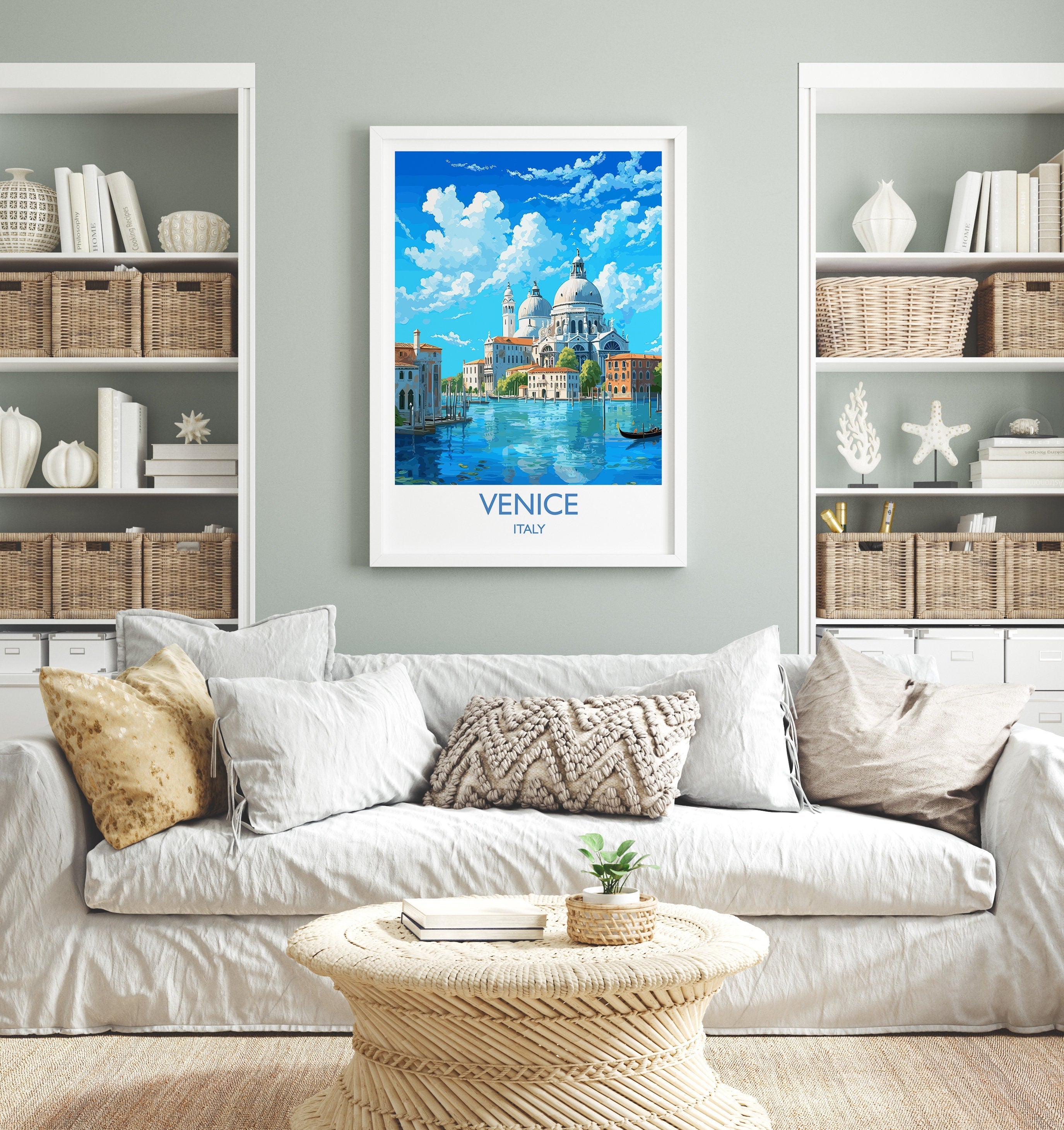 Venice Travel Poster, Travel Print of Venice, Italy, Venice Art, Venice Gift, Wall Art Print NQ Media Designs