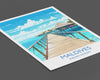 Maldives Travel Print, Travel Poster of Maldives, Indian Ocean, Maldives Gift, Wall Art Print