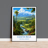 Costa Rica Travel Poster, Travel Print of Costa Rica, Central America, Costa Rica Gift, Wall Art Print