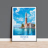 Venice Print, Travel Poster of Venice, Italy, Venice Art, Venice Gift, Wall Art Print NQ Media Designs