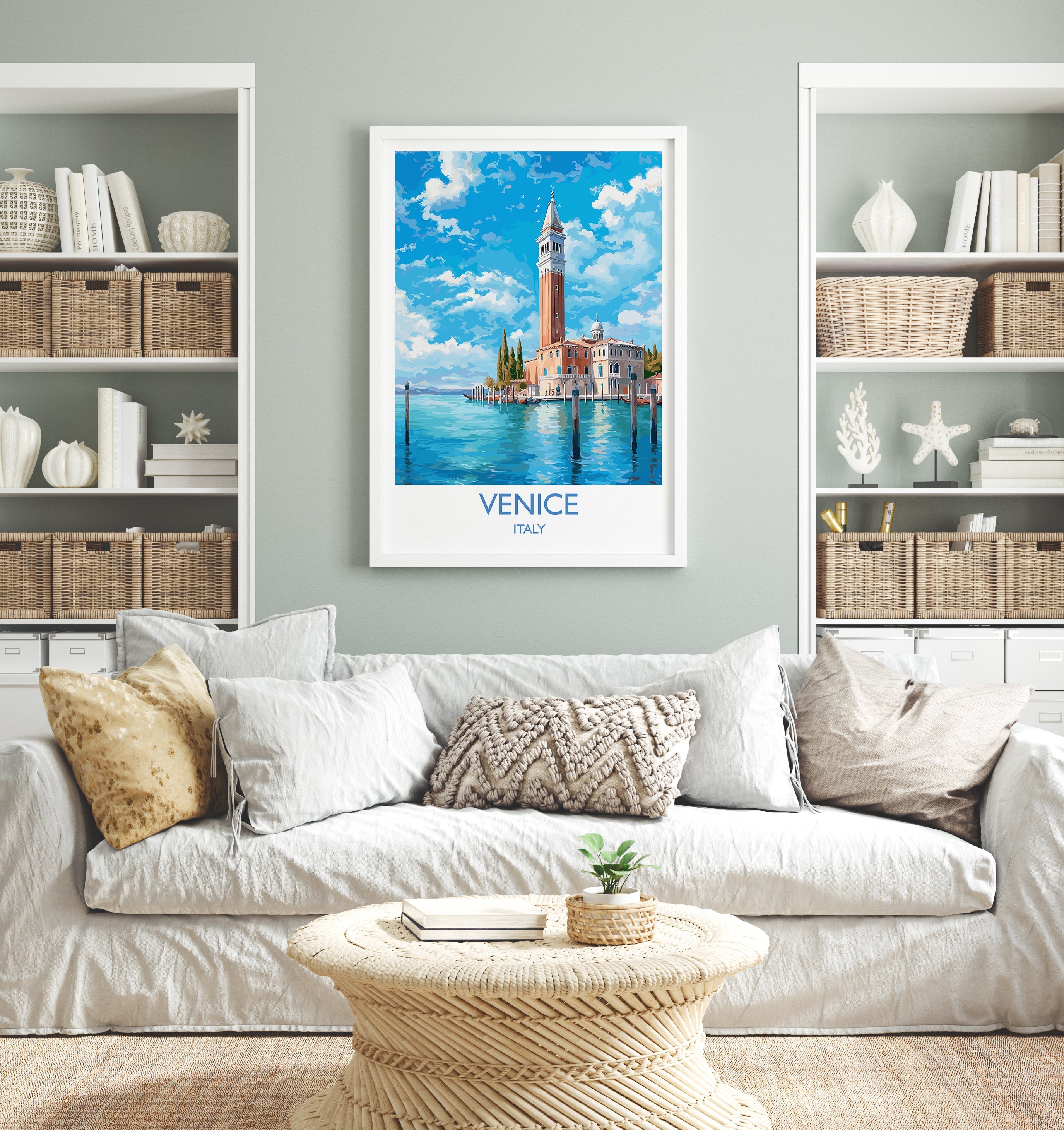 Venice Print, Travel Poster of Venice, Italy, Venice Art, Venice Gift, Wall Art Print NQ Media Designs