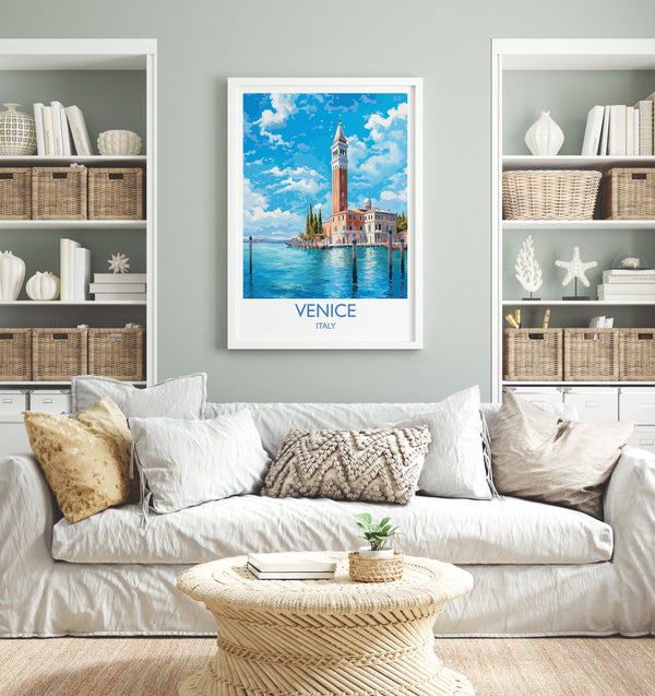 Venice Print, Travel Poster of Venice, Italy, Venice Art, Venice Gift, Wall Art Print