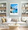Zante Travel Print, Travel Poster of Zante, Greece Gift, Greek Islands Art, Zante Gift, Wall Art Print