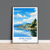 Ambleside Travel Poster, Ambleside Travel Print, England, Cumbria Art, Ambleside Gift, Lake District, Wall Art Print NQ Media Designs
