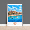Palma Travel Print, Travel Poster of Palma, Spain, Palma Art, Palma Gift, Wall Art Print