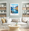 Wastwater Travel Poster, Wastwater Travel Print, England, Cumbria Art, Wastwater Gift, Lake District, Wall Art Print