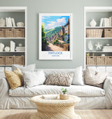 Matlock Travel Poster, Matlock Travel Print, England, Derbyshire Art, Matlock Gift, Wall Art Print NQ Media Designs