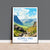 Scafell Pike Travel Print, Scafell Pike Travel Poster, England, Cumbria Art, Scafell Pike Gift, Lake District, Wall Art Print
