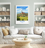 Beaune Travel Poster, Travel Print of Beaune, France, Burgundy Art, Beaune Gift, Wall Art Print NQ Media Designs