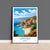 Lefkada Travel Poster, Travel Print of Lefkada, Greece Gift, Greek Islands Art, Lefkada Gift, Wall Art Print