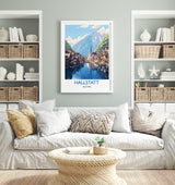 Hallstatt Poster, Travel Print of Hallstatt, Austria, Hallstatt Gift, Travel Gift NQ Media Designs