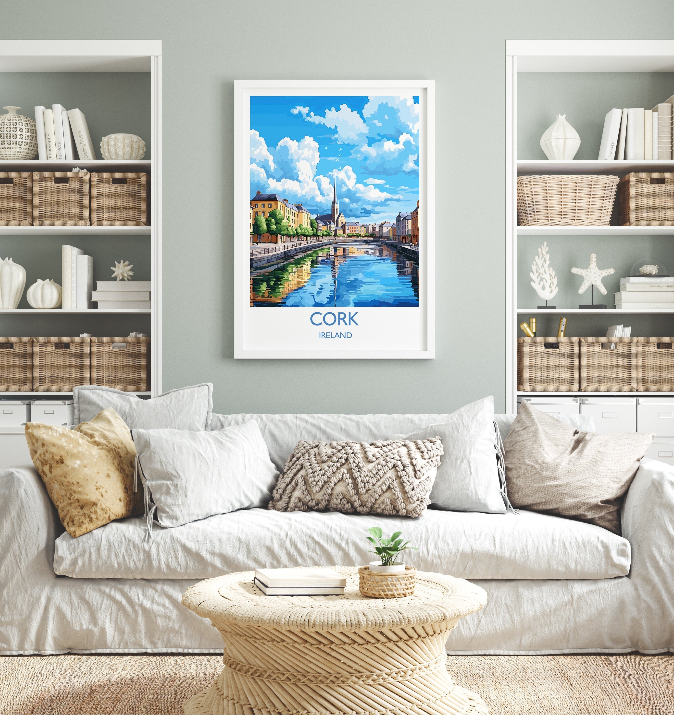 Cork Poster, Travel Print of Cork, Ireland, Cork Gift, Travel Gift NQ Media Designs