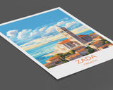 Zada Travel Print, Travel Poster of Zada, Croatia, Zada Art, Croatia Gift, Croatia Wall Art Print NQ Media Designs