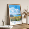 Kielder Water Travel Print, Travel Poster of Kielder Water, Kielder Water Reservoir, Kielder Water Art, Northumberland Gift,