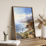 Big Sur Travel Print, Travel Poster of Big Sur, California, Big Sur Gift, USA Gift, Wall Art Print NQ Media Designs
