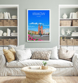 Krakow Travel Print, Travel Poster of Krakow, Poland, Krakow Gift, Poland Wall Art NQ Media Designs