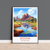 Sedona Poster, Travel Print of Sedona National Park, Arizona, USA, Sedona Travel Gift NQ Media Designs