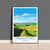Hadrians Wall Travel Print, Travel Poster of Hadrians Wall , Northumberland, Hadrians Wall Gift, Northumberland Art,