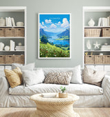 Ullswater Travel Print, Ullswater Travel Poster, England, Cumbria Art, Ullswater Gift, Wall Art Print NQ Media Designs
