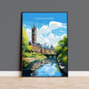 Manchester Travel Poster, Travel Print of Manchester, Lancashire, Manchester Gift, Manchester Art, Lancashire Poster NQ Media Designs