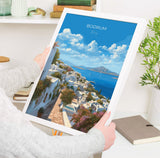 Bodrum Travel Poster, Travel Print of Bodrum, Turkey Poster, Bodrum Gift, Bodrum Art, Turkey Art NQ Media Designs
