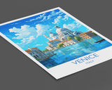 Venice Travel Poster, Travel Print of Venice, Italy, Venice Art, Venice Gift, Wall Art Print NQ Media Designs
